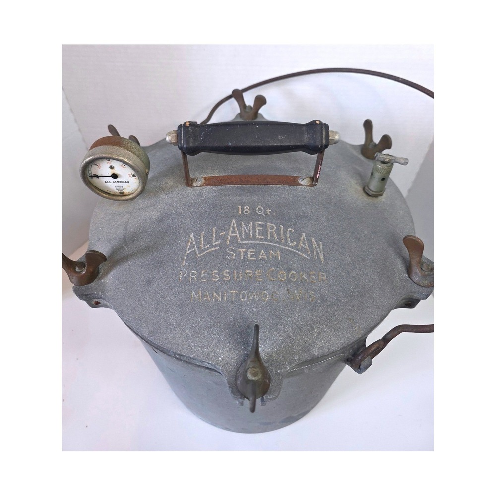 VTG All-American 18Qt Steam Pressure Cooker Canner Cast Aluminum Manual UNTESTED